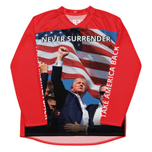 Load image into Gallery viewer, TRUMP Assassination Attempt Recycled hockey fan jersey