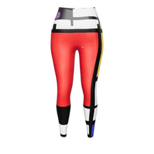 Load 3D model into Gallery viewer, Piet Mondrian Yoga Leggings