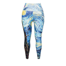 Load 3D model into Gallery viewer, Vicent Van Gogh Yoga Leggings