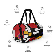 Load image into Gallery viewer, Piet Mondrian All-over print gym bag