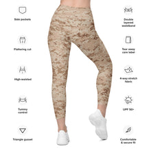Load image into Gallery viewer, TACTICAL DESERT CAMO | Leggings with pockets