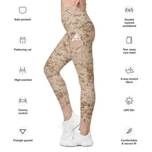 Load image into Gallery viewer, TACTICAL DESERT CAMO | Leggings with pockets