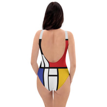 Load image into Gallery viewer, Piet Mondrian One-Piece Swimsuit