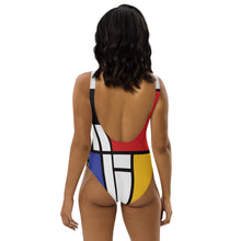 Load image into Gallery viewer, Piet Mondrian One-Piece Swimsuit