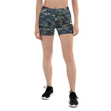Load image into Gallery viewer, TACTICAL NAVY CAMO Girl Shorts