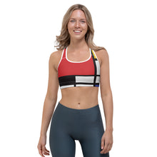Load image into Gallery viewer, Piet Mondrian Sports bra