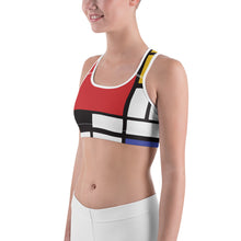 Load image into Gallery viewer, Piet Mondrian Sports bra