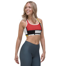 Load image into Gallery viewer, Piet Mondrian Sports bra