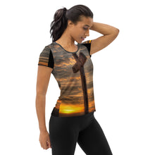 Load image into Gallery viewer, Christian All-Over Print Women's Athletic T-shirt