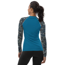 Load image into Gallery viewer, Navy Gear Camo Tactical Utility | Women's Rash Guard