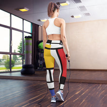 Load image into Gallery viewer, Piet Mondrian Yoga Leggings