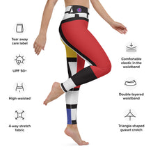 Load image into Gallery viewer, Piet Mondrian Yoga Leggings