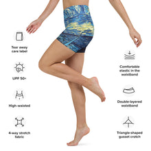 Load image into Gallery viewer, Vicent Van Gogh Yoga Shorts