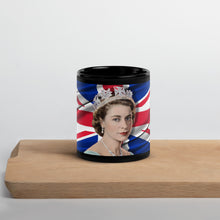 Load image into Gallery viewer, Queen Elizabeth II Black Glossy Mug