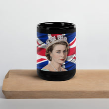 Load image into Gallery viewer, Queen Elizabeth II Black Glossy Mug