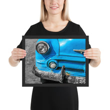 Load image into Gallery viewer, HAVANA CLASSIC BLUE CAR | Original photography Framed poster