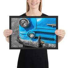 Load image into Gallery viewer, HAVANA CLASSIC BLUE CAR | Original photography Framed poster
