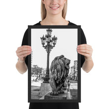 Load image into Gallery viewer, HAVANA VINTAGE Prado Street Lions | Framed poster