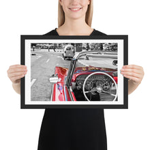Load image into Gallery viewer, Havana Classics Cars interior | Framed poster