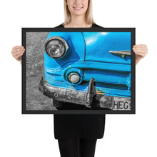 Load image into Gallery viewer, HAVANA CLASSIC BLUE CAR | Original photography Framed poster