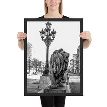 Load image into Gallery viewer, HAVANA VINTAGE Prado Street Lions | Framed poster