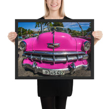 Load image into Gallery viewer, HAVANA CLASSIC PINK CAR | Framed poster