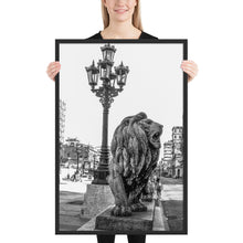 Load image into Gallery viewer, HAVANA VINTAGE Prado Street Lions | Framed poster