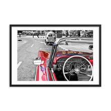Load image into Gallery viewer, Havana Classics Cars interior | Framed poster
