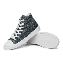 Load image into Gallery viewer, TACTICAL NAVY CAMO MEN’S | high top canvas shoes