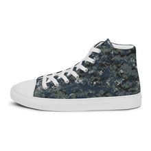 Load image into Gallery viewer, TACTICAL NAVY CAMO MEN’S | high top canvas shoes