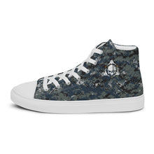 Load image into Gallery viewer, TACTICAL NAVY CAMO MEN’S | high top canvas shoes