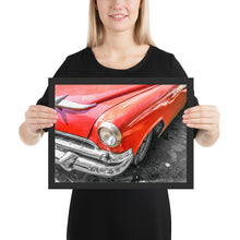 Load image into Gallery viewer, HAVANA CLASSIC RED CAR | Original photography Framed poster