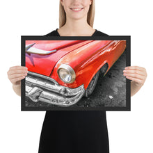 Load image into Gallery viewer, HAVANA CLASSIC RED CAR | Original photography Framed poster