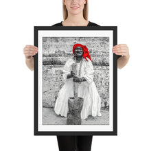 Load image into Gallery viewer, LA SANTERA Y EL PILON original | Framed photo paper poster