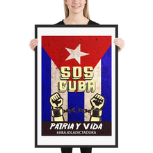 Load image into Gallery viewer, SOS CUBA | Framed photo paper poster