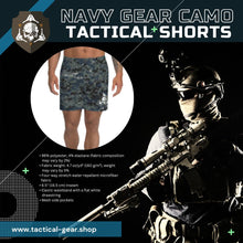 Load image into Gallery viewer, TACTICAL NAVY CAMO Men's Athletic Long Shorts