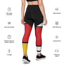Load image into Gallery viewer, Piet Mondrian Sports Leggings