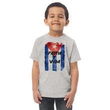 Load image into Gallery viewer, PATRIA Y VIDA | Toddler jersey t-shirt