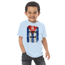 Load image into Gallery viewer, PATRIA Y VIDA | Toddler jersey t-shirt