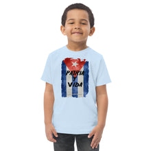 Load image into Gallery viewer, PATRIA Y VIDA | Toddler jersey t-shirt