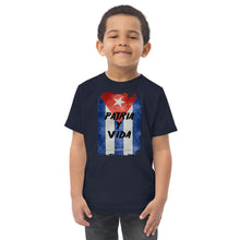 Load image into Gallery viewer, PATRIA Y VIDA | Toddler jersey t-shirt