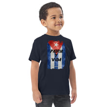 Load image into Gallery viewer, PATRIA Y VIDA | Toddler jersey t-shirt