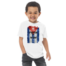 Load image into Gallery viewer, PATRIA Y VIDA | Toddler jersey t-shirt