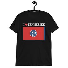 Load image into Gallery viewer, I LOVE TENNESSEE STATE FLAG Short-Sleeve Unisex T-Shirt
