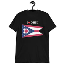 Load image into Gallery viewer, I LOVE OHIO STATE FLAG Short-Sleeve Unisex T-Shirt