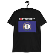 Load image into Gallery viewer, I LOVE KENTUCKY STATE FLAG Short-Sleeve Unisex T-Shirt