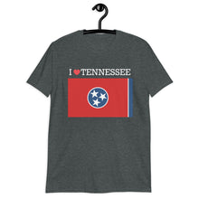 Load image into Gallery viewer, I LOVE TENNESSEE STATE FLAG Short-Sleeve Unisex T-Shirt