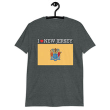 Load image into Gallery viewer, I LOVE NEW JERSEY STATE FLAG Short-Sleeve Unisex T-Shirt