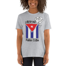 Load image into Gallery viewer, LIBERTAD para CUBA | Sleeve Unisex T-Shirt