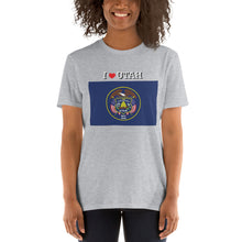 Load image into Gallery viewer, I LOVE UTAH STATE FLAG Short-Sleeve Unisex T-Shirt